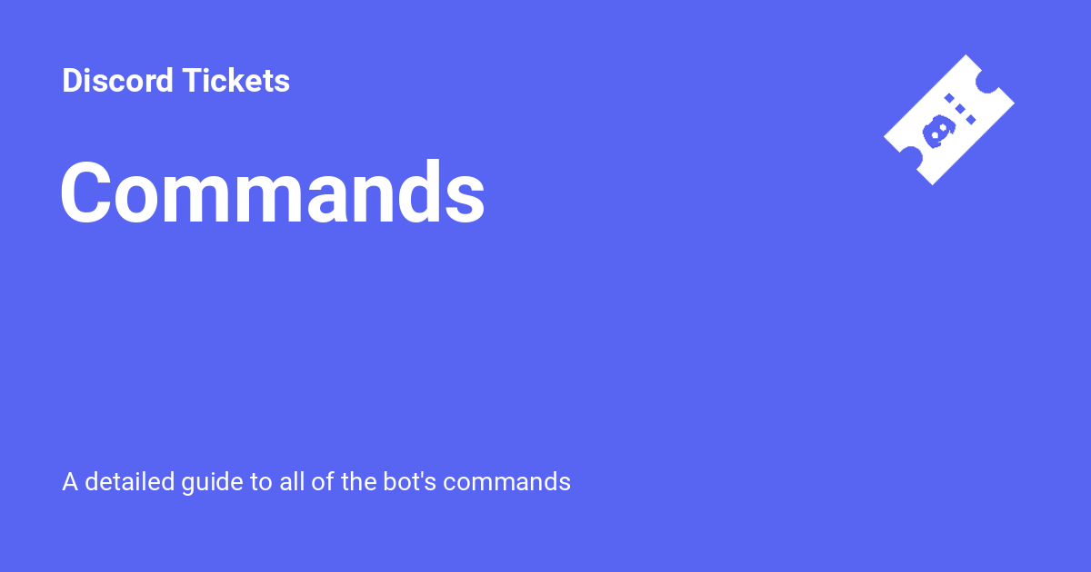 How to Set Up a Discord Ticket Bot (Tickets Bot Tutorial) 