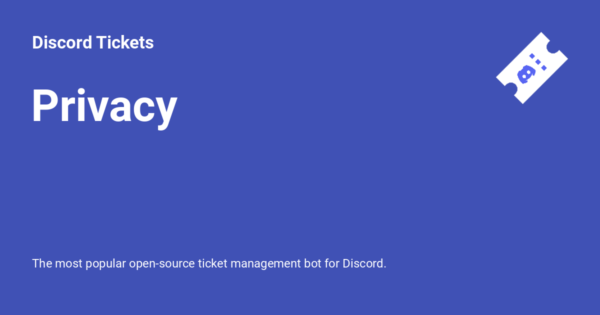 Privacy on Discord 