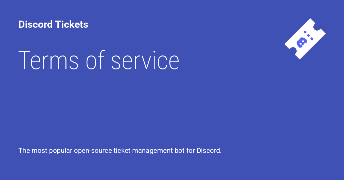 terms of service url discord